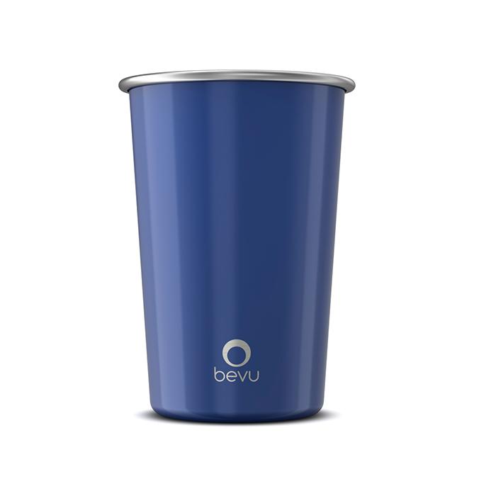 Bevu® Fiesta Cobalt Steel Glass 470ml/16oz, 4 Blue Life Glasses