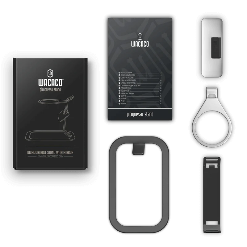 Soporte Picopresso Stand de Wacaco. Espresso, Café, Barista, Café en cualquier lugar, Cafetera de viaje, café increíbles, minipresso, el mejor café, el mejor espresso, wacaco pipamoka, maquina de espresso, cafetera de bolsillo, cafetera compacta.