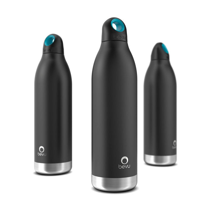 Osixstore Botella, Térmica, Bevu®, Bevu, Botellines 100% libre de BPA, BPA Free, Termo, Thermo Bottle Water Vacuun Insulated Hydration Healthy 48 Horas Frio, 8 Horas Caliente, Resistente, Acero Inoxidable, Doble Pared, Cobre, No Suda, Capacidad 18oz, Capacidad 550ml, Cierre Hermético, Sello Hipoalergénico, Reutilizable Black, Negro Negra BV550-BLCK.