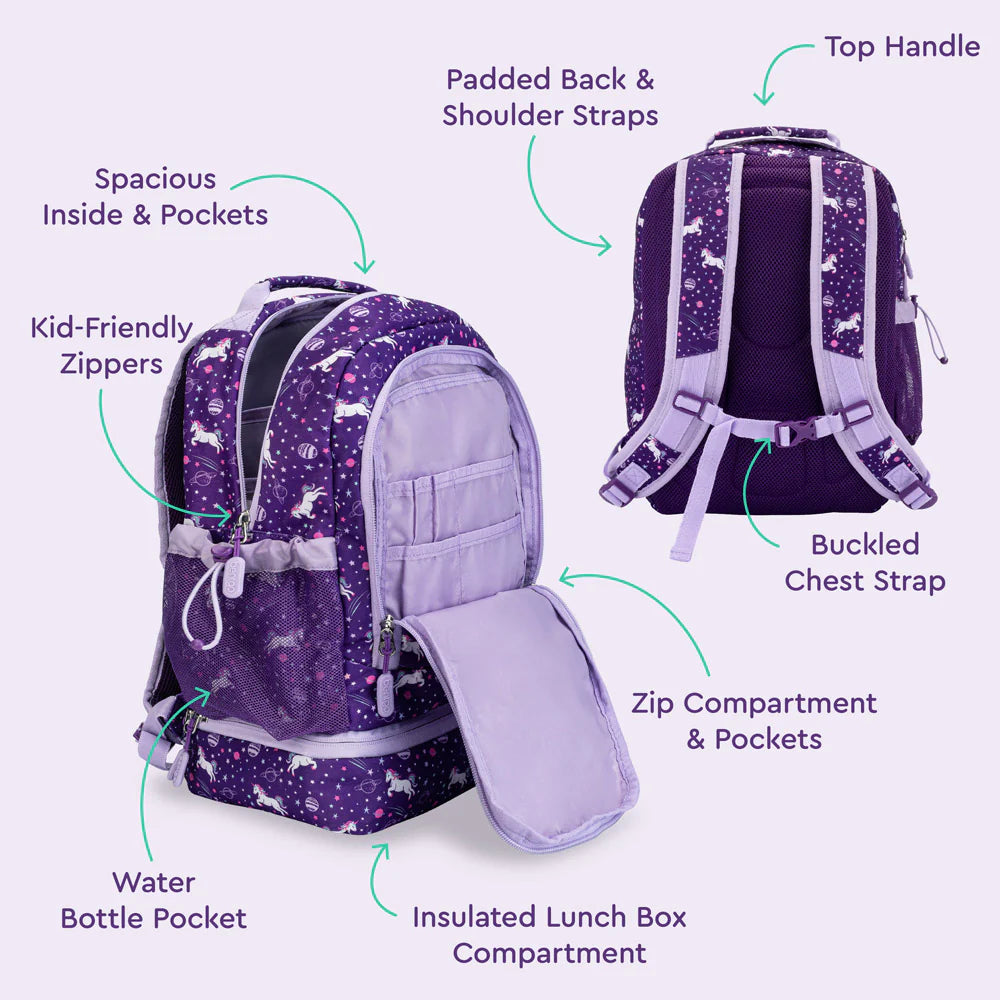 Bentgo Kids Prints 2-in-1 Backpack & Lunch Bag