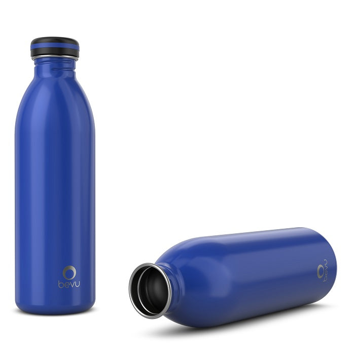 Osixstore Bevu® ONE Botella Pared Simple Black 750ml / 25oz Botella Acero inoxidable, Una pared, Liviana, Reusable BPA Free, Fácil de llevar, Duradera, No derrama Capacidad 25oz Capacidad 750ml Azul, Cobalto, Cobalt BV750-SW-CBLT.