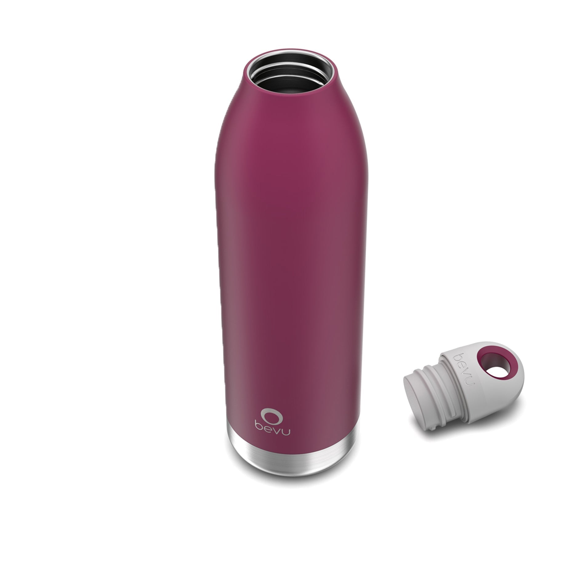 Bevu® Duo Plum Thermal Bottle 550ml/18oz Life Blue