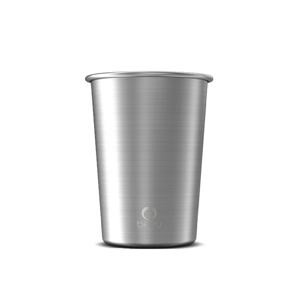 Bevu® Fiesta Vaso De Acero Steel 470ml/16oz, 4 Vasos Vida Azul