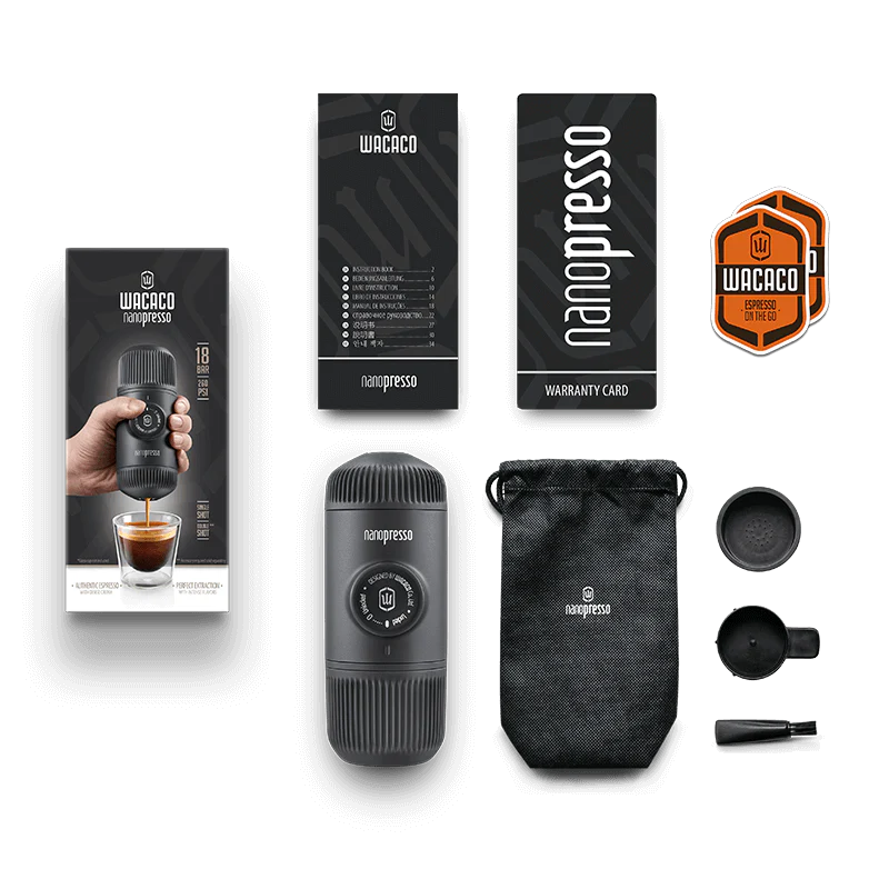 Wacaco Nanopresso. Espresso, Café, Barista, Café en cualquier lugar, Cafetera de viaje, café increíbles, minipresso, el mejor café, el mejor espresso, wacaco pipamoka, maquina de espresso, cafetera de bolsillo, cafetera compacta