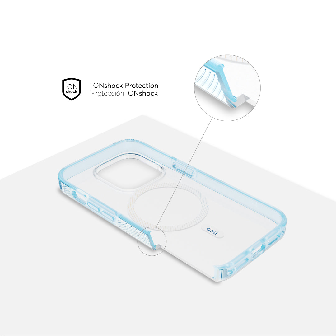 NCO SafeCase Force con MagSafe para iPhone 14 Pro - Transparente