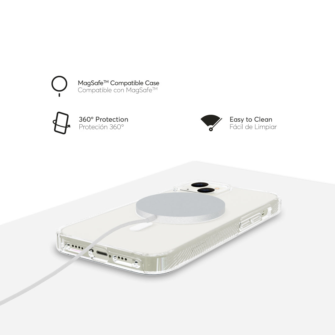 NCO SafeCase Force con MagSafe para iPhone 14 Pro - Transparente