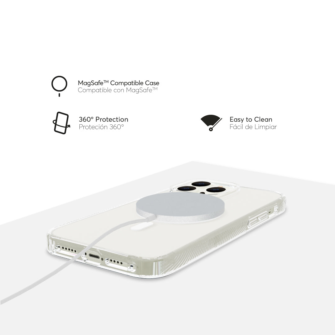 NCO SafeCase Force con MagSafe para iPhone 14 Pro Max - Transparente