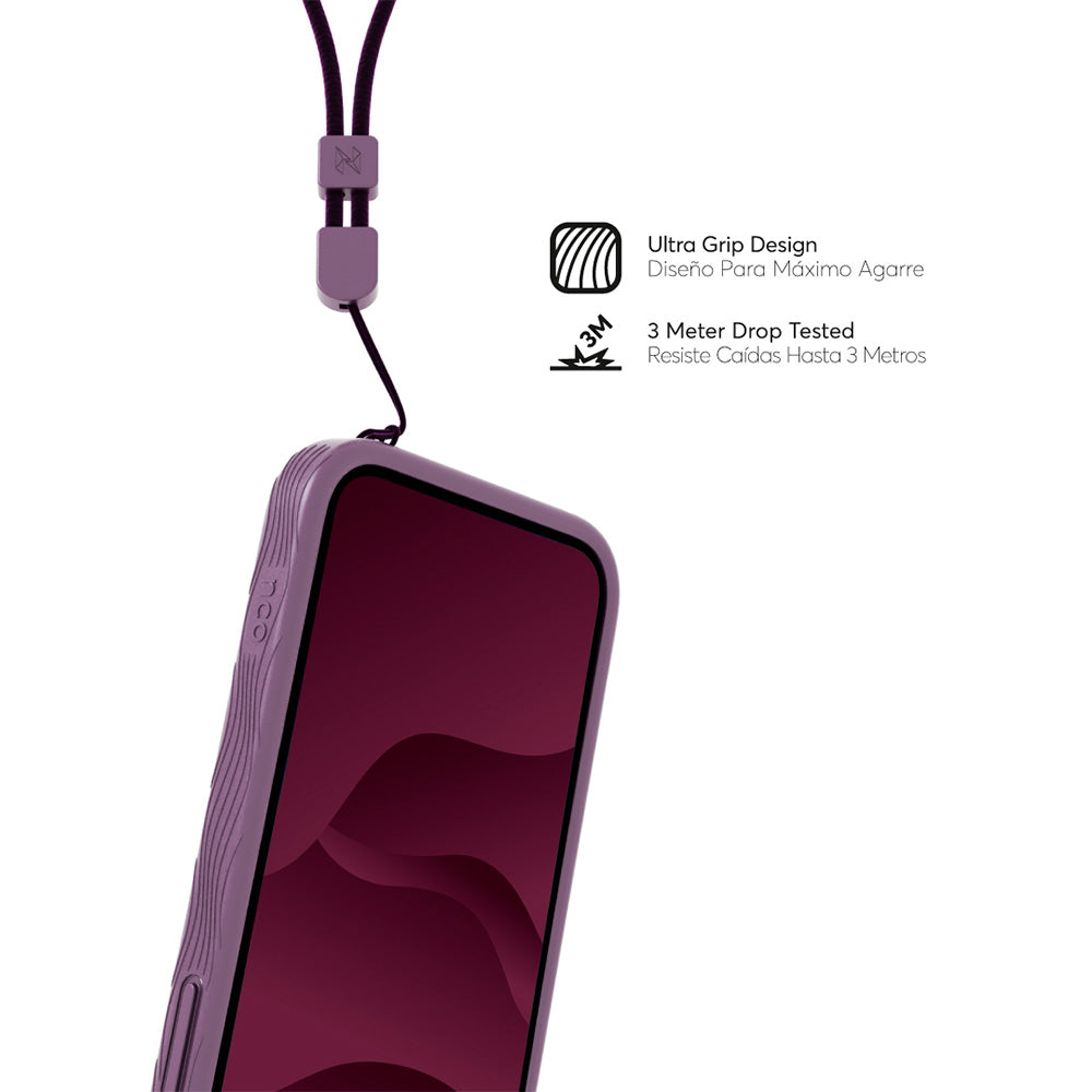 NCO SafeCase GRIP con MagSafe para iPhone 14 Pro - Morado