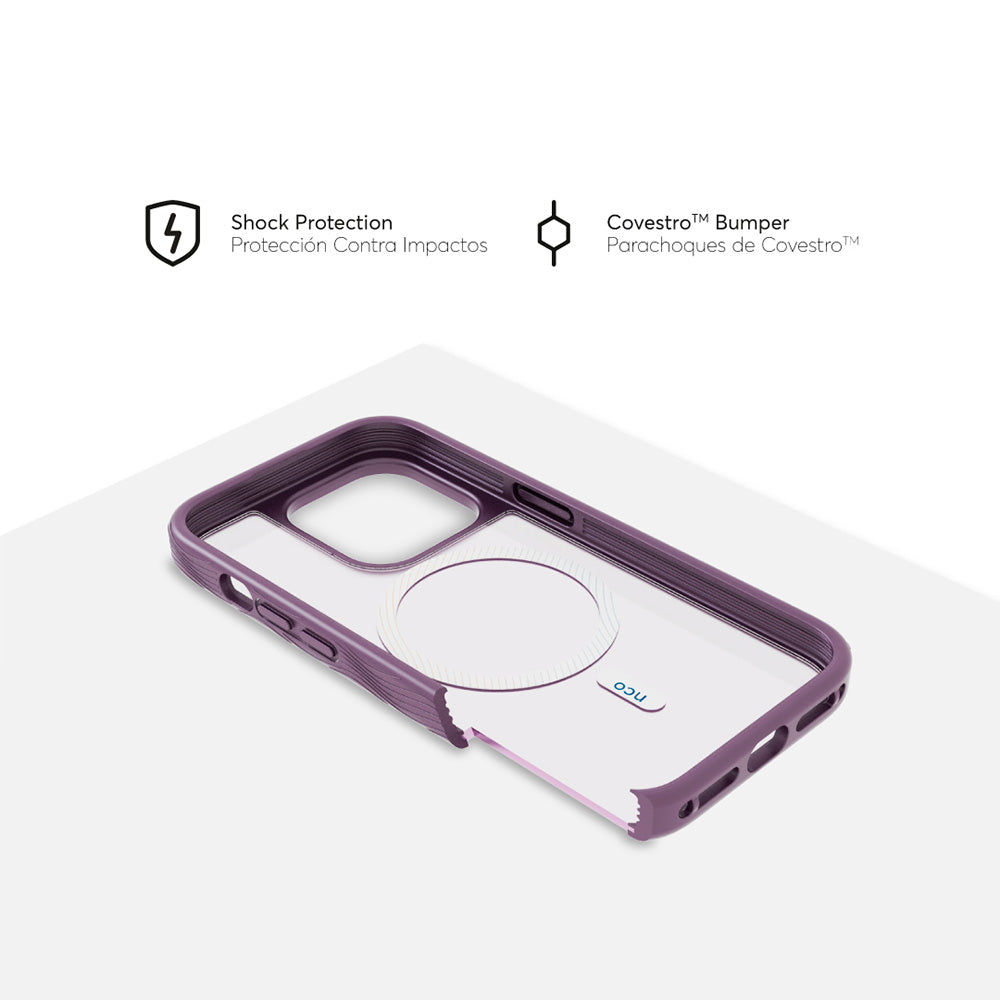 NCO SafeCase GRIP con MagSafe para iPhone 14 Pro - Morado